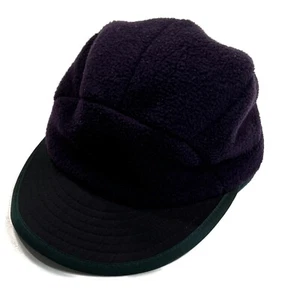 Patagonia Vintage Duck Bill Fleece Hat 5 Panel Medium USA Purple Green - Picture 1 of 12