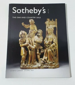 Sotheby's London W07803 The Oak And Country Sale Auction Catalog April 25, 2007 - Picture 1 of 3
