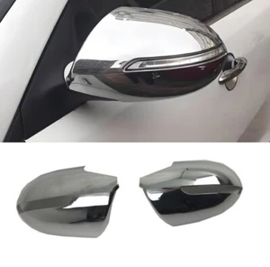 2x ABS Side Rearview Mirror Cover Trim Chrome For 2010-2014 Kia Sportage - Picture 1 of 4