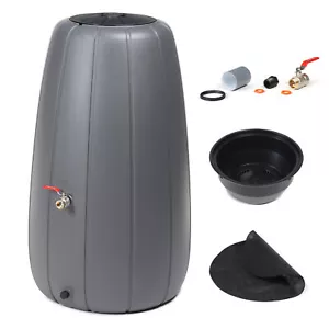 Serbatoio Acqua Piovana 200L, Acqua Piovana, Grigio Fusto Acqua per Esterno, Robusto - Foto 1 di 7