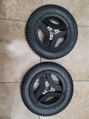 par de neumáticos 14" 3.00-8 PERMOBIL FLAT FREE Primo Powertrax rellenos de espuma F3,F5,M3,M5 Foto 1 de 4