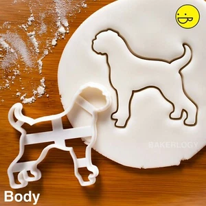 Boxer Silhouette cookie cutter |cute dog pet Molosser treats rescue adopt canine - Picture 1 of 4