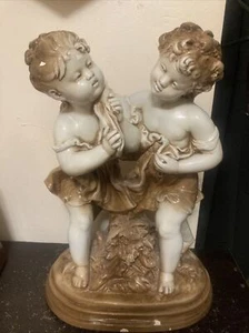 Estatua vintage de querubín griego romano victoriano de 17""x12""x7 - Imagen 1 de 15