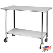 Food Work Tables Stainless Steel Commercial Kitchen Prep And Work Table