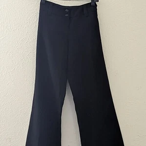 Iz Byer Cambridge Womens Flare Leg Trouser Pants Black Stretch Size 7 - Picture 1 of 2