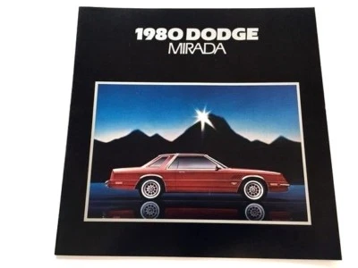 1980 Dodge Mirada and CMX 8-page Original Car Sales Brochure Catalog - Изображение 1 из 4