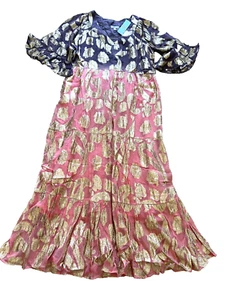 NEU NEU MIT ETIKETT Debbie Katz TAYLOR KLEID 100% Viskose Strandkleid S SMALL Glitzer gefüttert - Bild 1 von 8