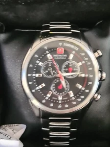 Swiss Military Hanowa Armbanduhr Chronograph Krone abgebrochen - Bild 1 von 4