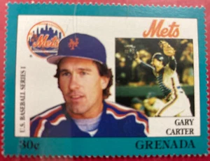 Gary Carter 1988 MLB Grenada Stamp Montreal Expos New York Mets HOF - Picture 1 of 1