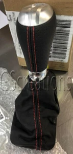 Gen 6 Camaro Shift Knob and Boot With Torch Red Stitch Automatic - Picture 1 of 3