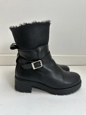 Ralph Harrison Boots,Stiefel,Stiefeletten,Gr.37,schwarz,Schuhe,Leder,gefüttert - Bild 1 von 4