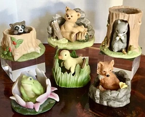 woodland surprises franklin mint set of 6 - Picture 1 of 8