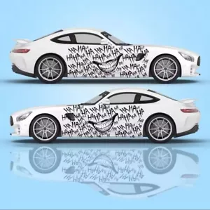 Clown Decal; Joker Smiling HAHAH Decal: Both Sides; Car Decals Joker Decals - Bild 1 von 1