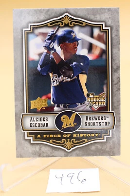 2009 Upper Deck A Piece of History - #115 Alcides Escobar (RC) NM+ - Image 1 of 2