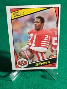 1984 Topps Football #363 Eric Wright San Francisco 49ers RC Rookie Missouri NFL - Foto 1 di 2