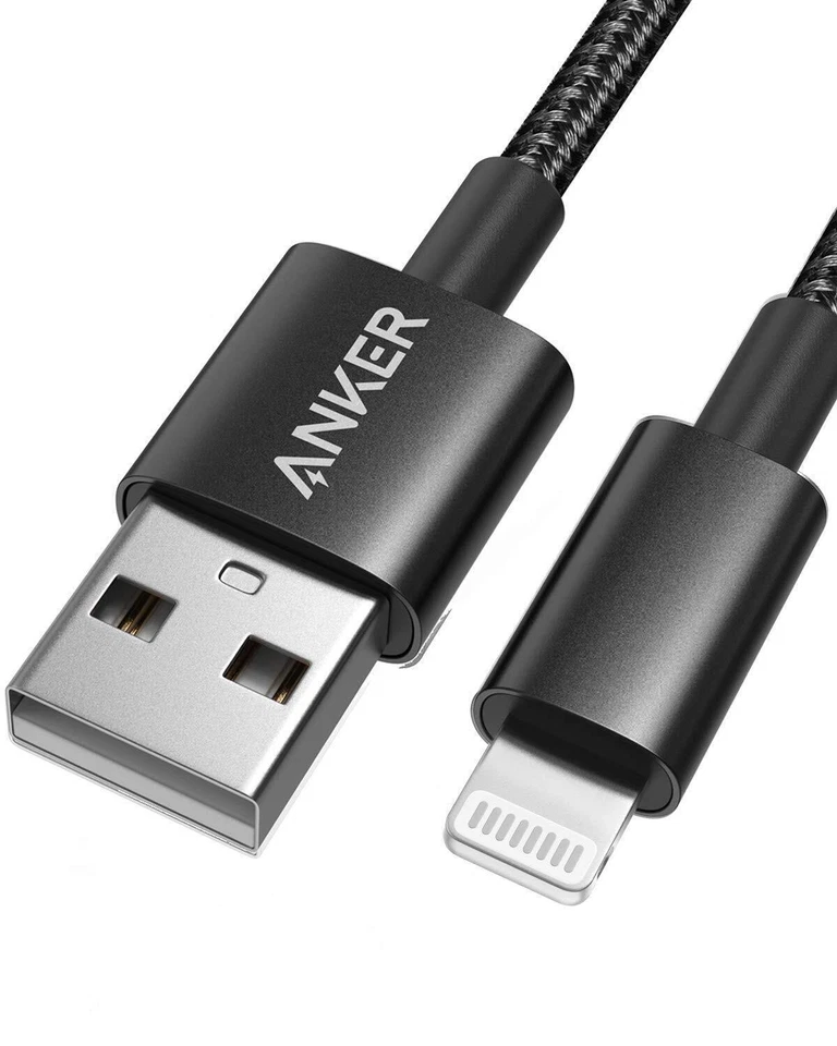 Anker 331 USB-A to Lightning 6 ft Cable - Black (A8153012)