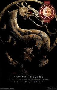 MORTAL KOMBAT COMBAT STONE LOGO ORIGINAL MOVIE WALL ART PRINT PREMIUM POSTER - Bild 1 von 6