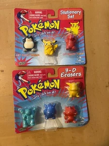 Pokémon 3-D Radiergummi + Stationär Set - Bild 1 von 2
