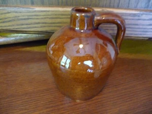 EXCEPTIONAL ROYCROFT POTTERY BROWN JUG - Picture 1 of 12