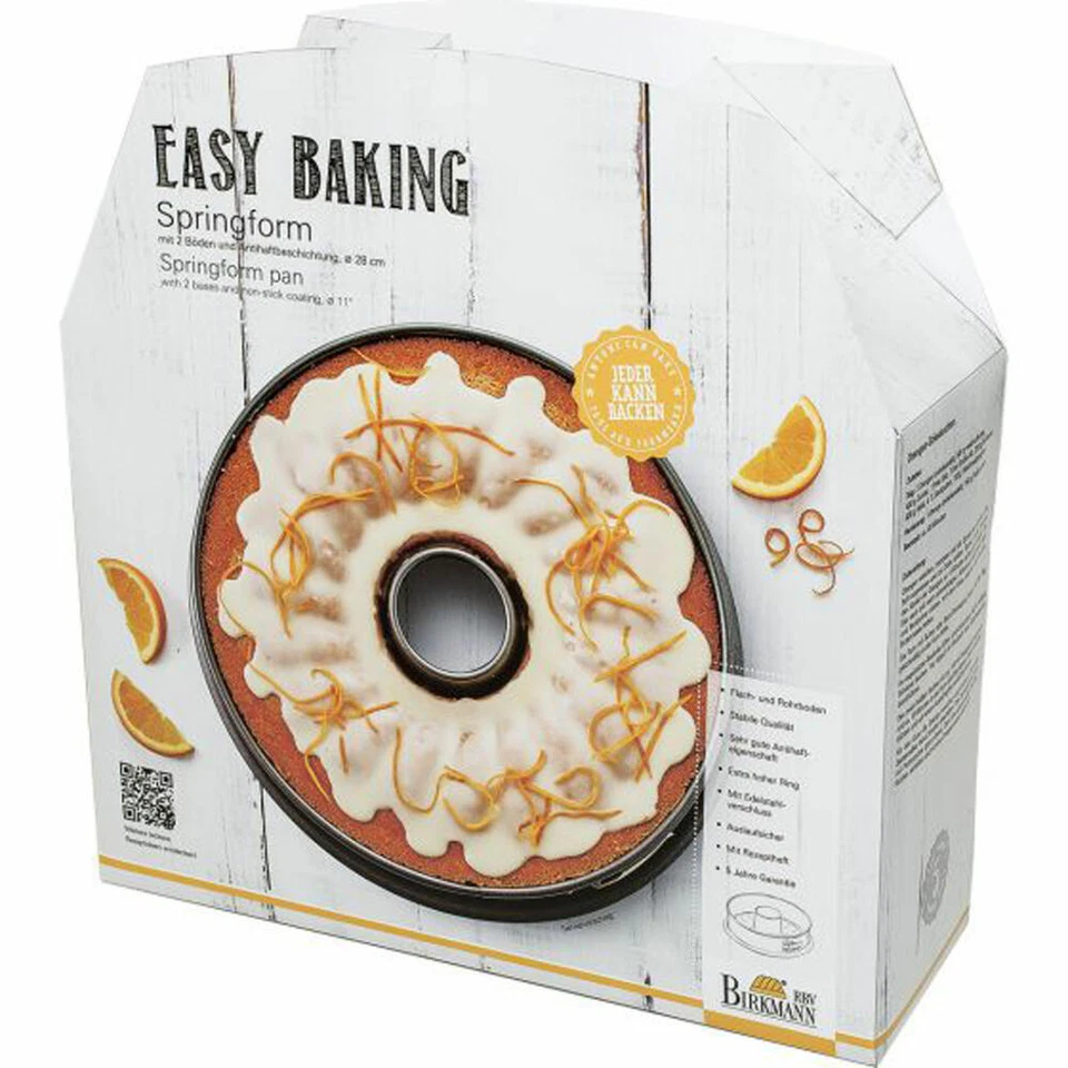 Birkmann Easy Baking Springform mit Zwei Böden Spring Form Kuchenform 28 cm - Bild 1 von 1