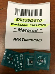 4 x Toner Chip for Xerox 550, 560, 570 WC 7965, 7975 Printer Refill - Picture 1 of 2
