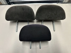 2008-2012 Honda Accord Rear Seat Headrests Head Rests Black Cloth Set of 3 OEM - Picture 1 of 2