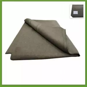 Huss 90% Wool Blanket 157x203cm Olive Military Army Cadet Scouts EMERGENCY Camp - Picture 1 of 5