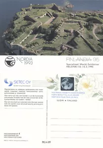 Finlandia HOLOGRAM Exhibition World Post Paid Postcard #4 Finland 1993 (144578) - Picture 1 of 1