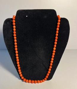 Ancien Collier en CORAIL fermoir or 18K - Foto 1 di 8