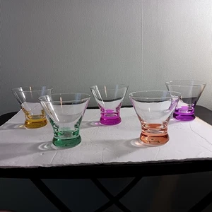 5er Set Joy Jolt farbige Martini Gläser ohne Stiel - Bild 1 von 10