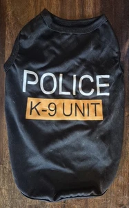 Doggie T-Shirt, Medium schwarz Polizei K-9 Einheit .. neu ohne Etikett. - Bild 1 von 2