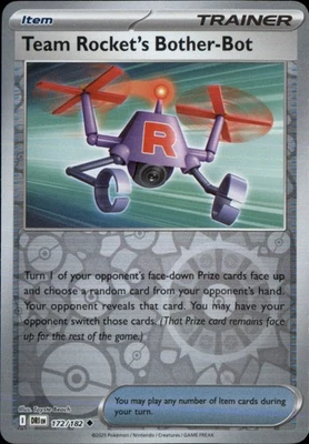 Team Rocket's Bother-Bot Reverse Holo Uncommon SV10: Destined Rivals 172/182 NM - Image 1 of 2