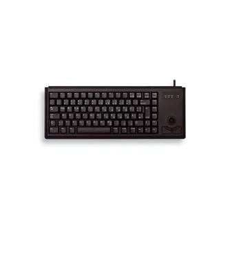 CHERRY Compact Keyboard with Trackball PS2 Black G84-4400 British Layout - QWERT - Image 1 of 2
