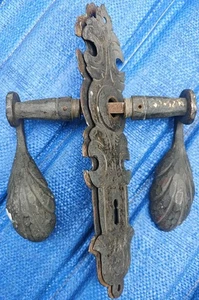 Haustür Beschlag Hand geschmiedet Kupfer und Bronze - Bild 1 von 4