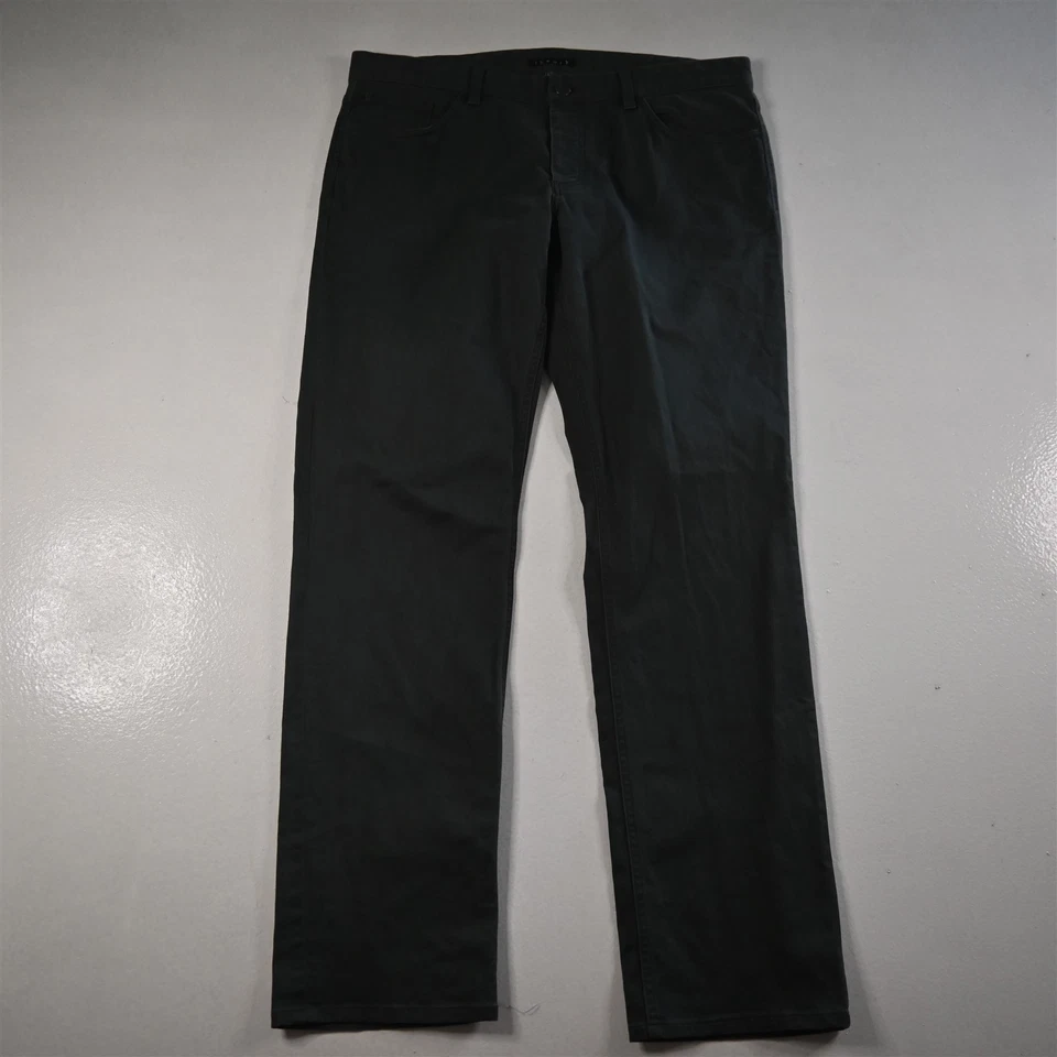 Pantalones de mezclilla para hombre Theory 36x32 gris recto 5 bolsillos Foto 1 de 4