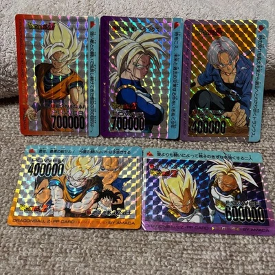 Dragon Ball Carddass Amada 5-Piece Set Used Collectible - Image 1 of 2