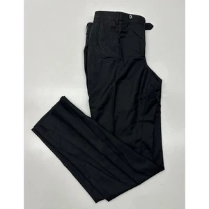 Isaia Napoli Men's Dress Pants Black Size 54 8R Pre-Owned #90A - Picture 1 of 5