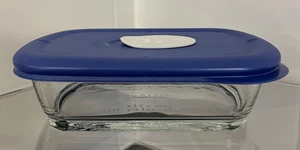 Pyrex Vented Lid Casserole Baking Storage Dish Bowl Glass Rectangle 440ml USA - Picture 1 of 9