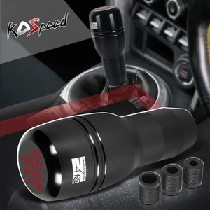 J2 Barrel Type Cylindrical 6-Speed Manual Shift Knob+8/10/12mm Adapters Black - Picture 1 of 5