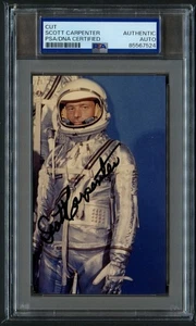 Scott Carpenter d2013 signed Autogramm 3x5 Foto Mercury 7 Astronaut PSA Slabbed - Bild 1 von 1