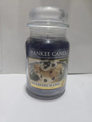 Yankee Candle Blueberry Scone 22 oz tarro grande retirado - NUEVO, NUNCA USADO - RARO Foto 1 de 4
