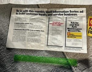 Shell Auto Maintenance Record File 70er Jahre Es gibt 2 Poster.Bilder ansehen - Bild 1 von 9