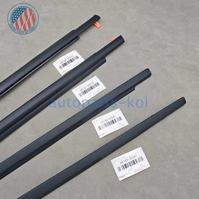 New 4PCS Window Moulding Trim Seal Belt For Toyota FJ Cruiser Weatherstrip 07-14 - Imagem 1 de 4