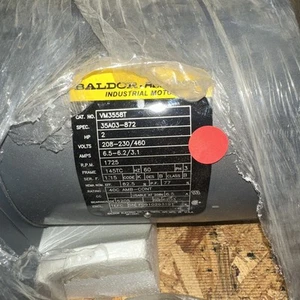 BALDOR VM3558T 2HP, 1760 RPM, 3PHASE, 60HZ, 145TC FRAME, TEFC - Picture 1 of 2