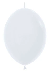 Sempertex Fashion White 12" Link-O-Loon Latex Balloons (50 count) - Picture 1 of 1