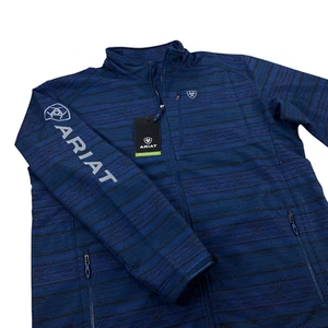 Ariat Logo 2.0 Softshell Jacket Mens XXL TALL Midsummer Night/Rock Climb Blue - Picture 1 of 7