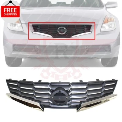 New Front Grille Assembly Black And Chrome Fits 2008 Nissan Altima NI1200225 Foto 1 de 4