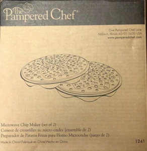 The Pampered Chef - Microwave Chip Maker 1241 (Set Of 2) - New In Box - Picture 1 of 1