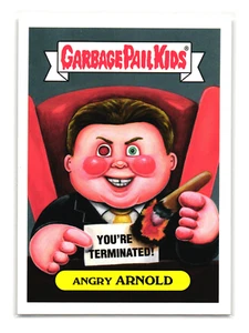 Celebrity Apprentice Arnold Schwarzenegger Parody Sticker 2016 Garbage Pail Kids - Picture 1 of 2