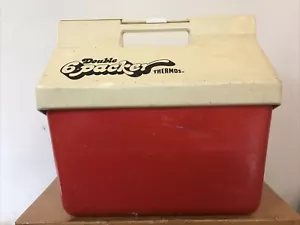 Vtg Thermos Double 6-Packer 12 Qt USA Beach Picnic Lunch Small Travel Cooler - Picture 1 of 8